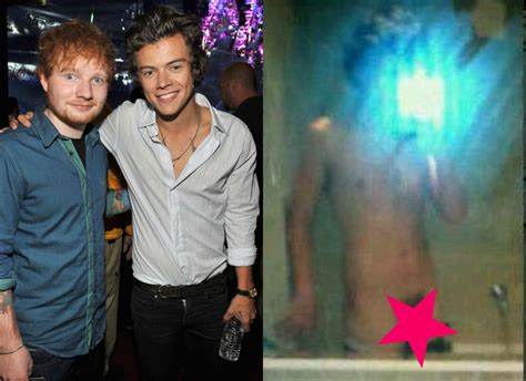 harry styles dick pic|Watch: Ed Sheeran Reveals Harry Styles Has a Big Penis